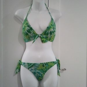 Victoria's Secret Neon Yellow Green Blue Bikini